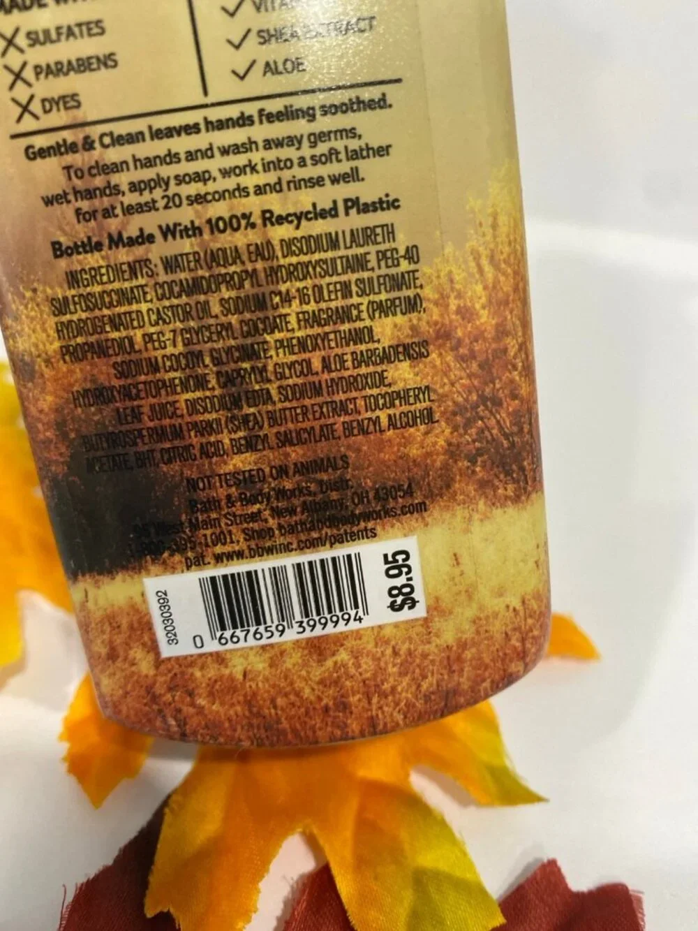 Fall & Autumn Gentle Foaming Hand Soaps Bath & Body Works X 3